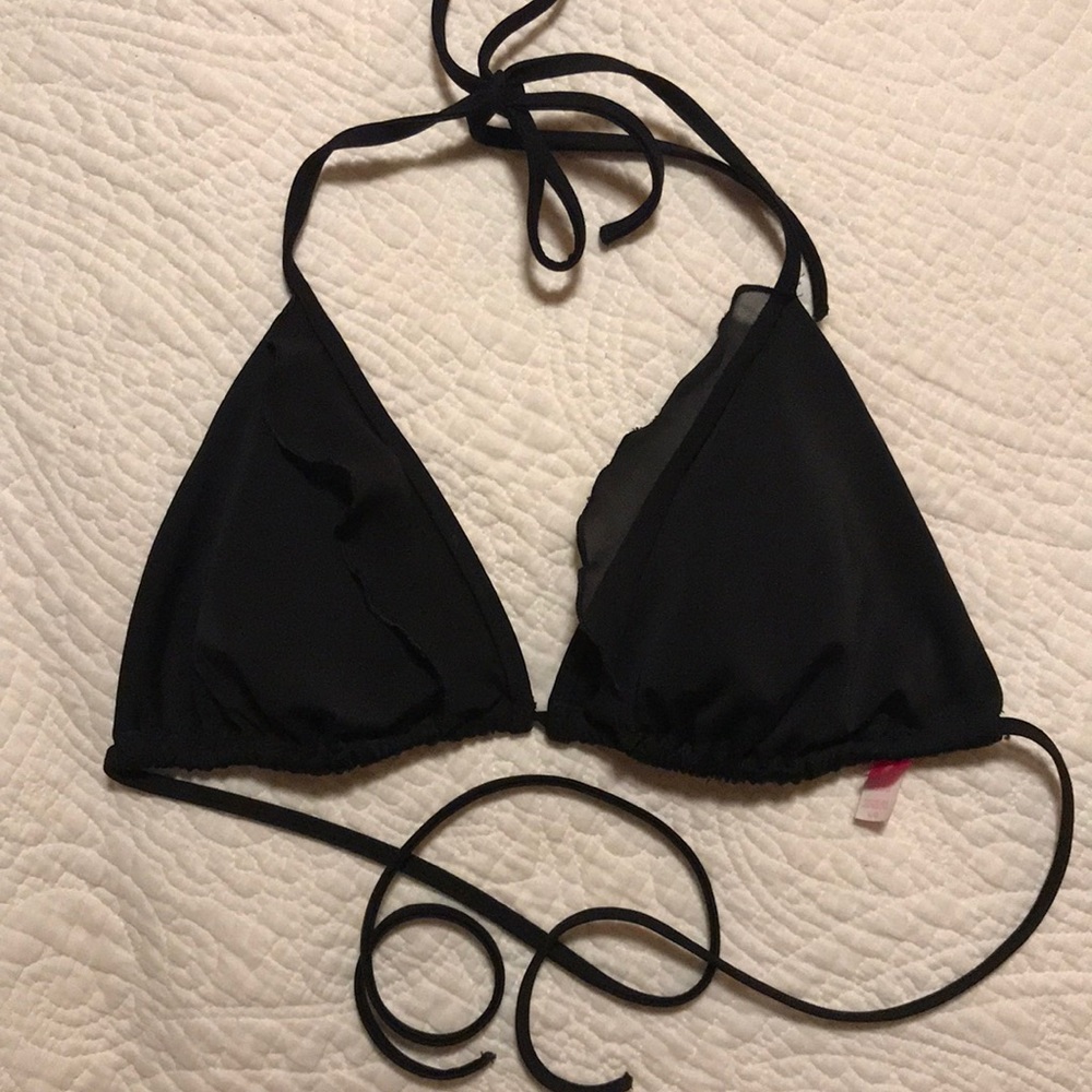 VICTORIAS SECRET RUFFLE SWIMSUIT TOP